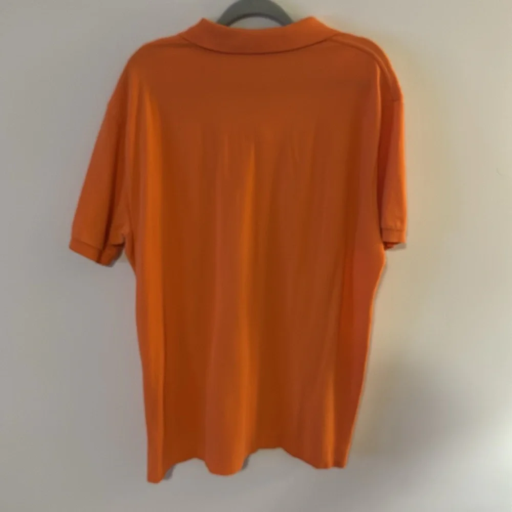 Polo Ralph Lauren Men’s Orange Short Sleeve Polo Shirt Green Pony Size XL